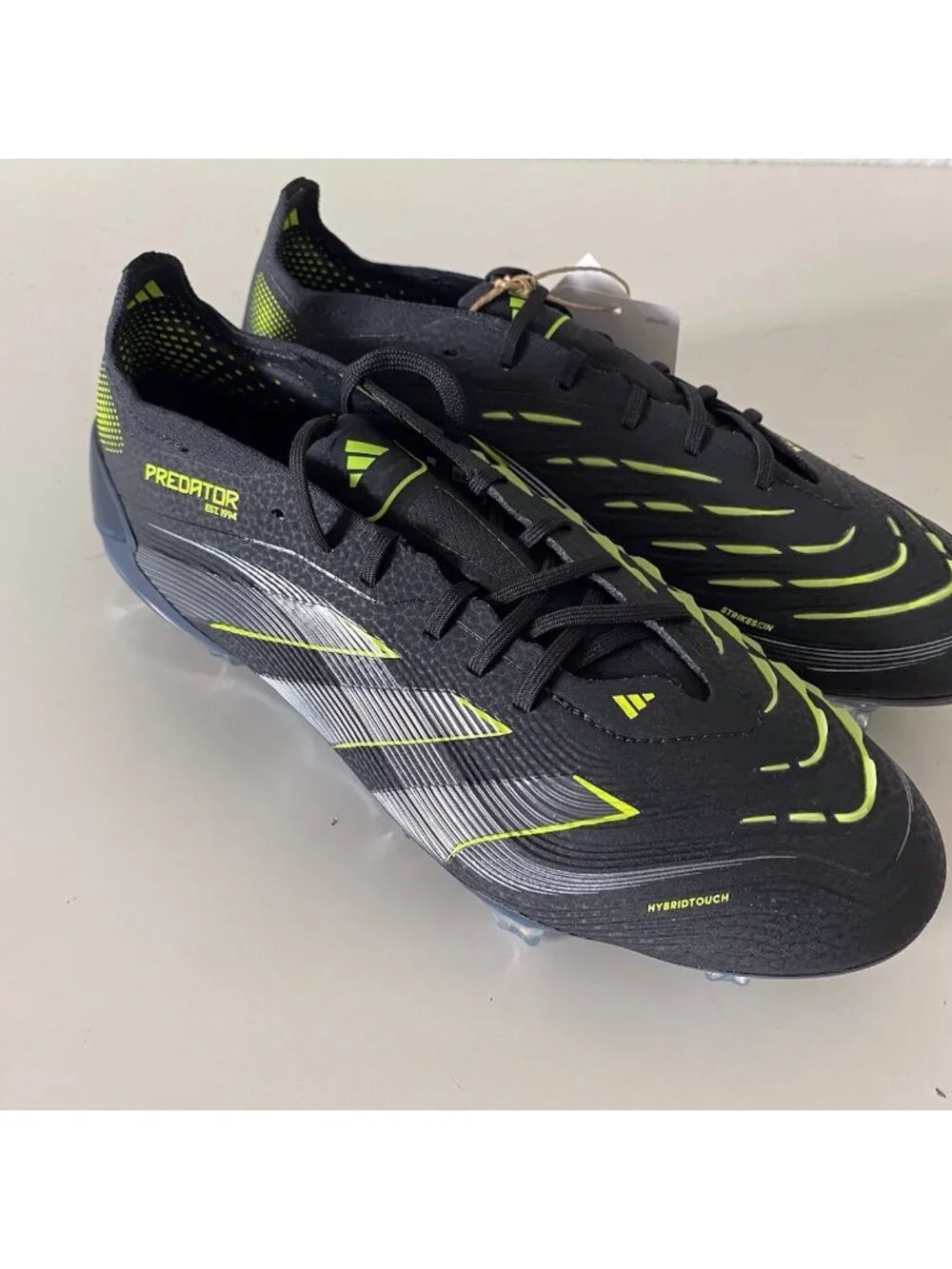 adidas Predator Elite FG Soccer Cleats JI1085 Electric Stealth Pack Men's Sz 6.5